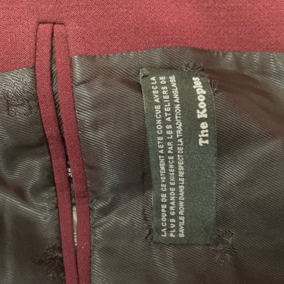 The Kooples Burgundy Blazer - Picture 2 of 7